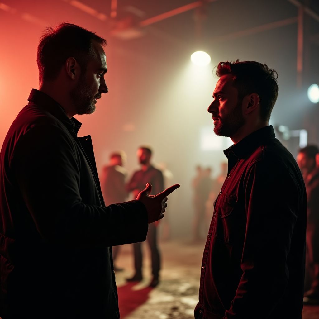 Director talking to an actor